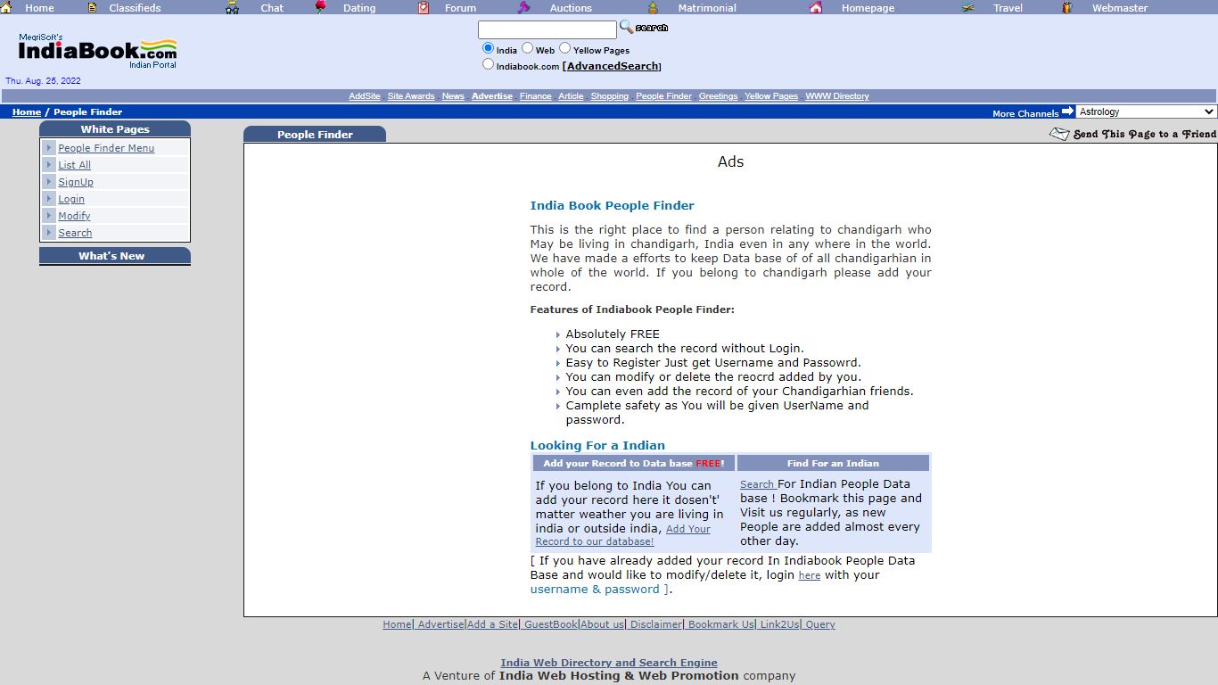 People Finder - India Book